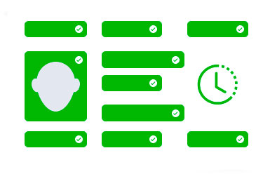 Pantalla con resultados de verificación enviados automáticamente a través de API