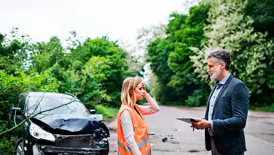 Client purchasing insurance online using a mobile device