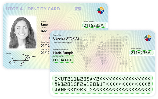 Documento de identidad siendo escaneado para verificación