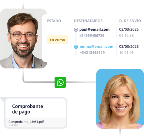 Envío de documentos de forma rápida con WhatsApp Business