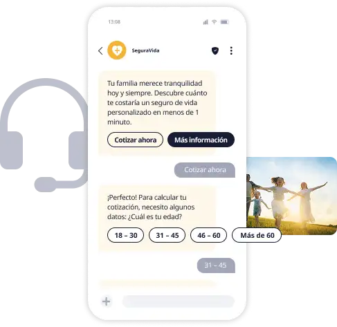 Conversa bidireccional en missatgeria RCS amb botons de resposta ràpida i interacció en temps real
