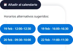 Recordatori de cita enviat per RCS amb opció d’afegir al calendari