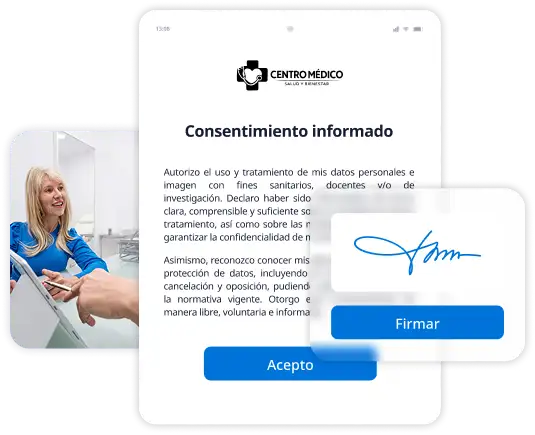 Consentiment informat digital signat per un pacient des del mòbil