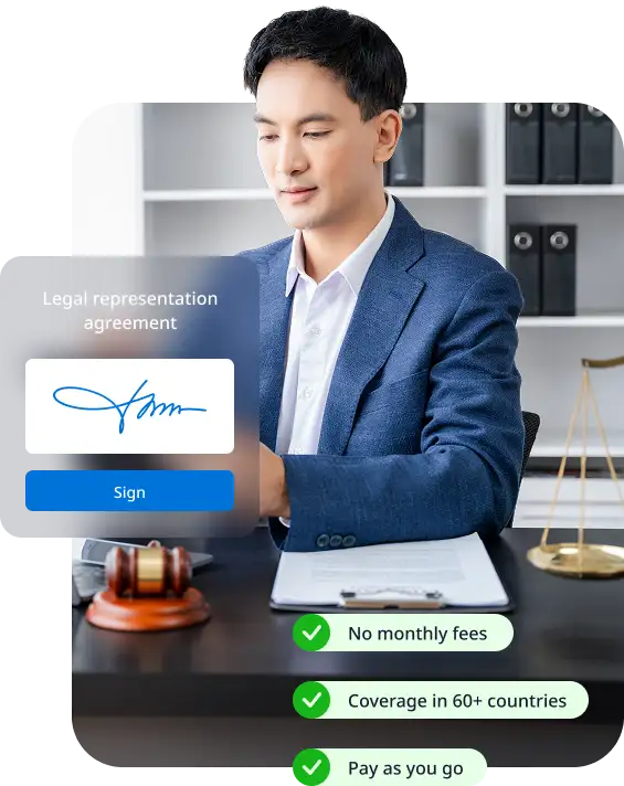 Professionnel du droit gérant des notifications probantes, la signature numérique et l’identité électronique sur une plateforme sécurisée